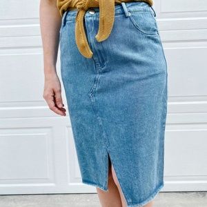 New Denim Skirt She + Sky